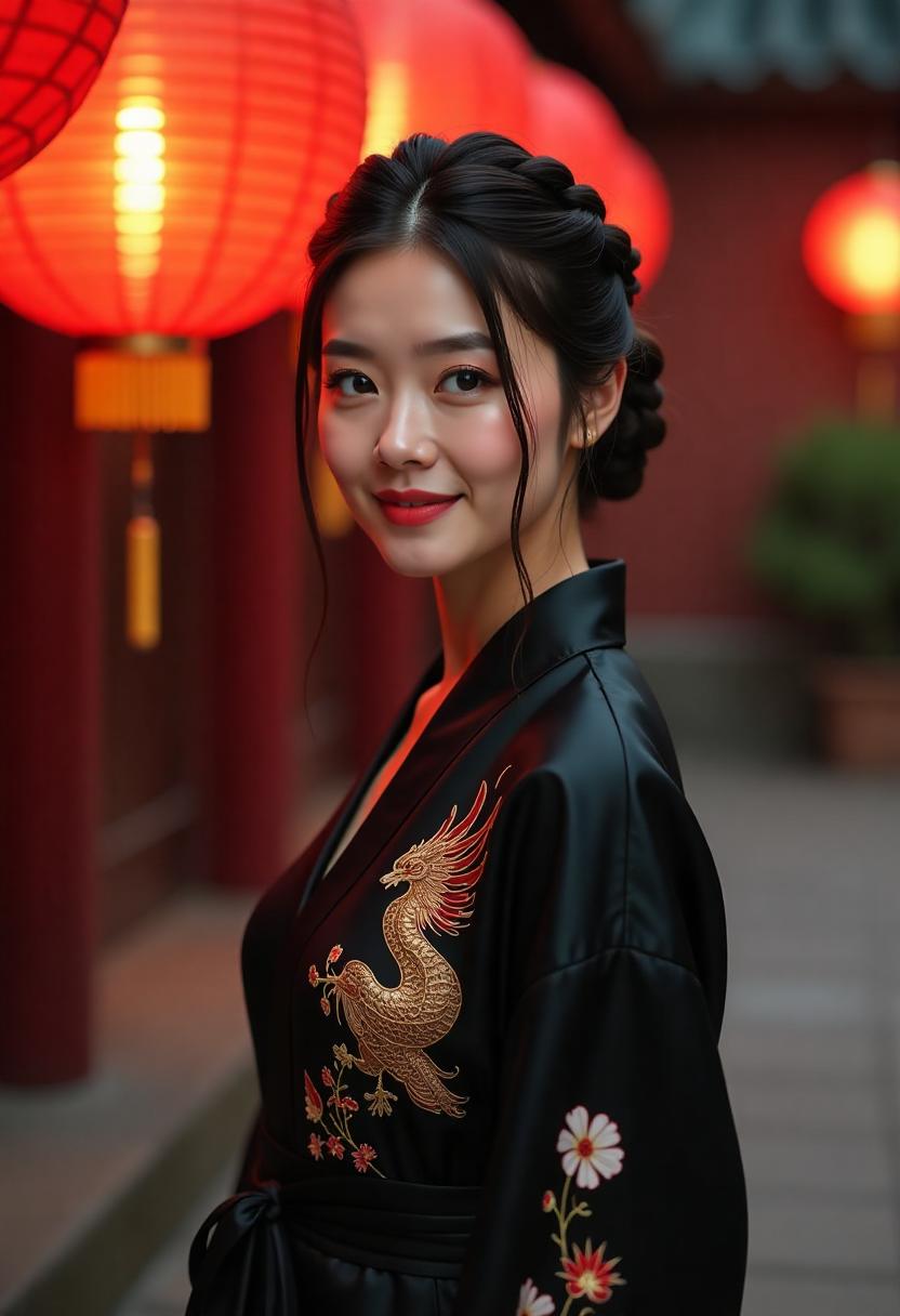 周元和罗琳在街边交谈