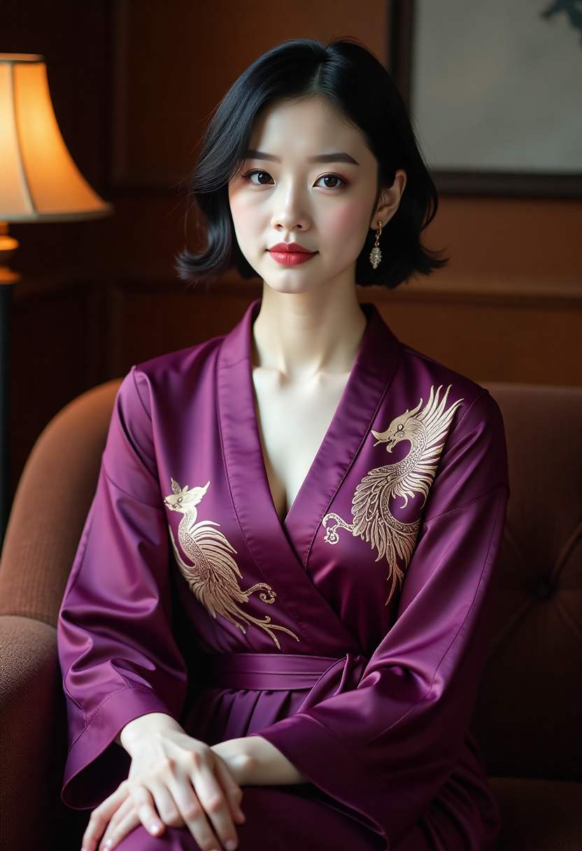 两位主角在片场对视